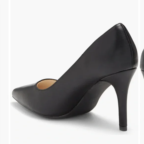 NWOB Halston Gayle Pointed Toe Stiletto Heels, Dark Brown, Size US 7.5 - Picture 3 of 13